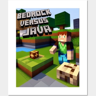 Bedrock Vs. Java Posters and Art